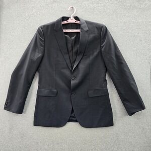 Hugo‎ Boss Men Blazer 42R Black Geometric The James3/sharp5